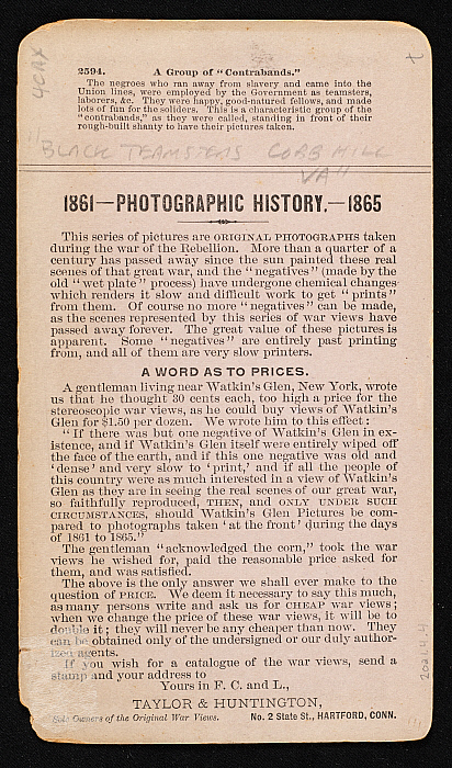 [Bermuda Hundred, Va. African American teamsters near the signal tower] Slider Image 2